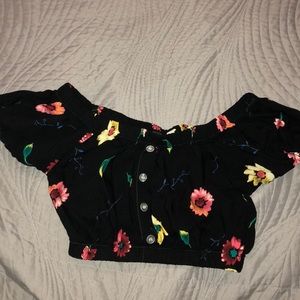 Vintage Floral Crop Too